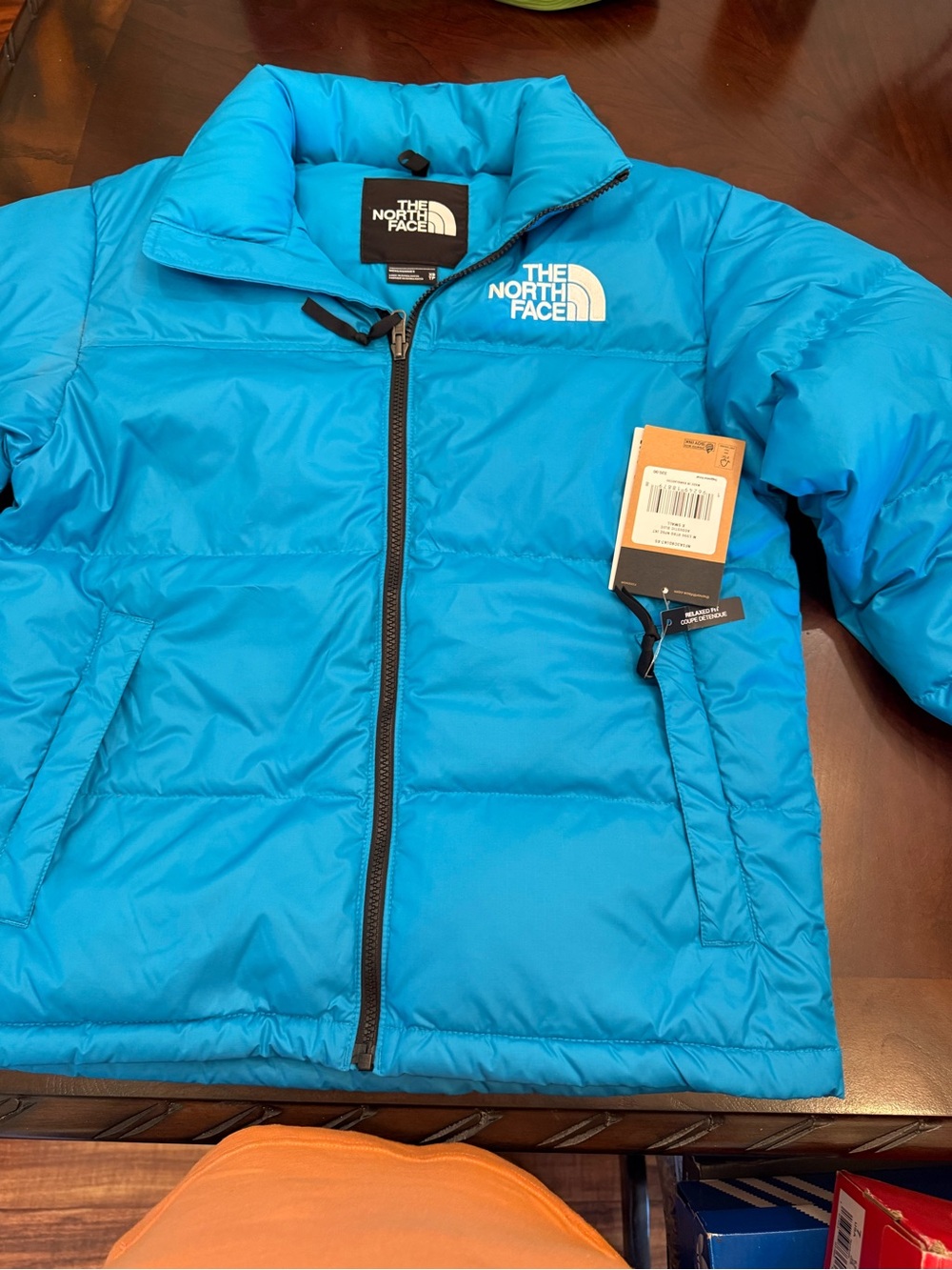 The North Face Bright Blue Bomber Puffer Jacket